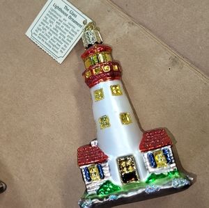 Old World Christmas Collection Glass Blown Ornaments Lighthouse